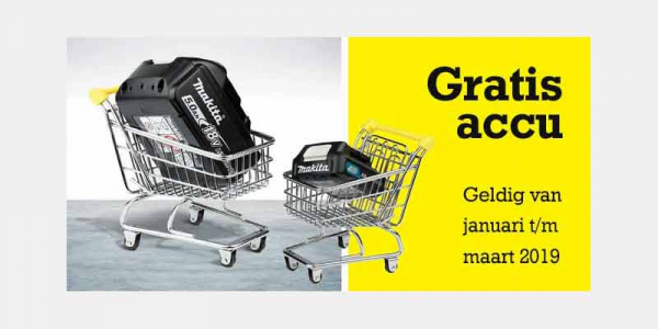 Gratis Makita accu